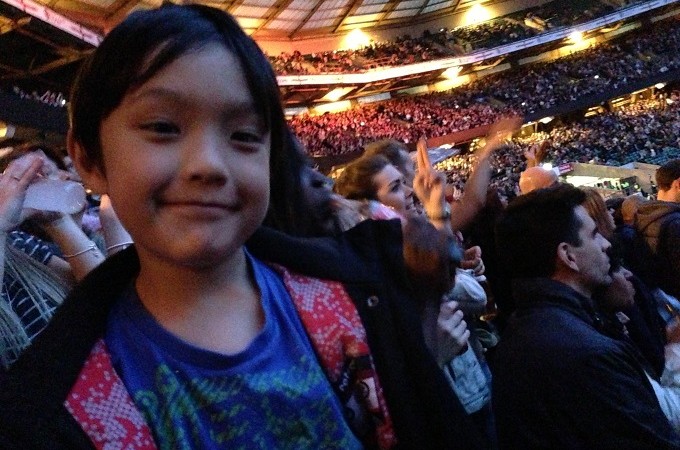 Rihanna concert with David